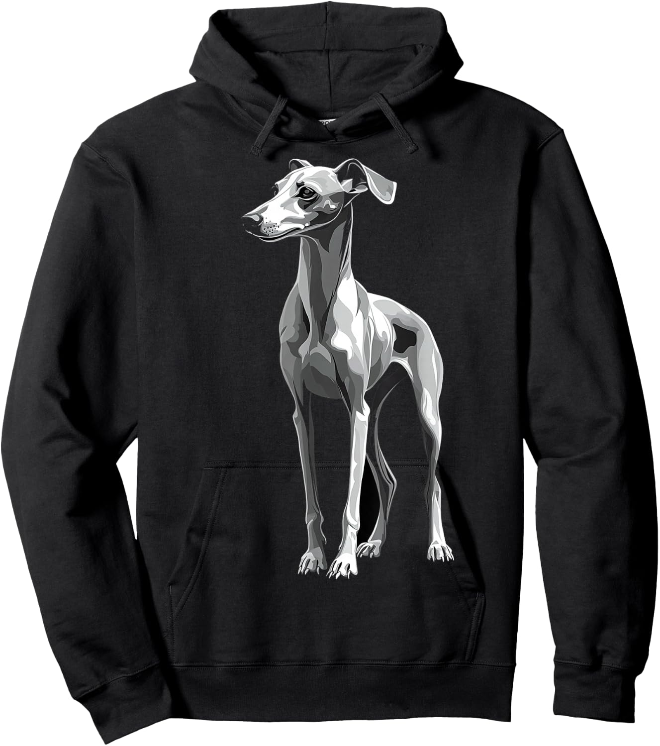 Italian Greyhound Dog Motif Pet Italian Greyhound Hoodie - Hoodie | Black