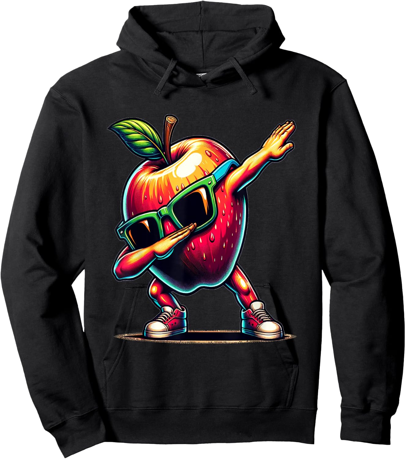 Dab Tanz Apfel Lustige Tanzende Dabbing Frucht Hoodie - Hoodie | Black