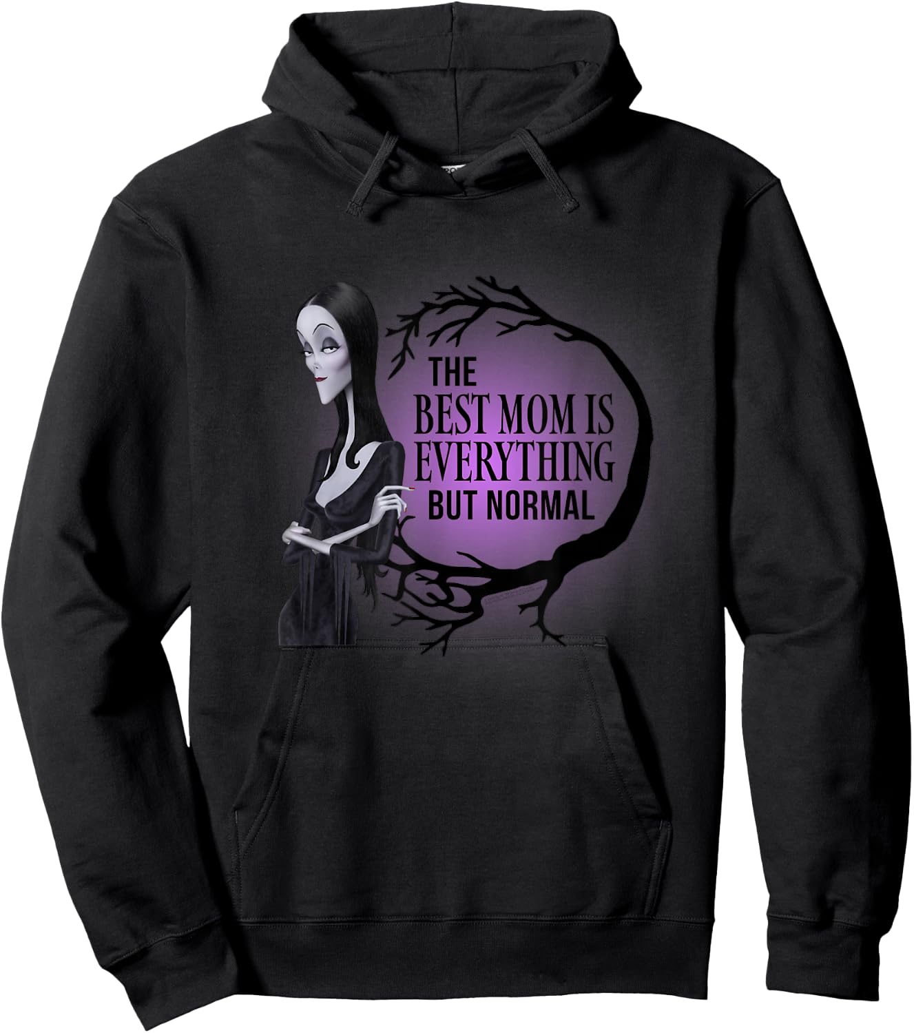 The Addams Family Animated Movies - Mother's Day Morticia , black Hoodie - Hoodie | Black