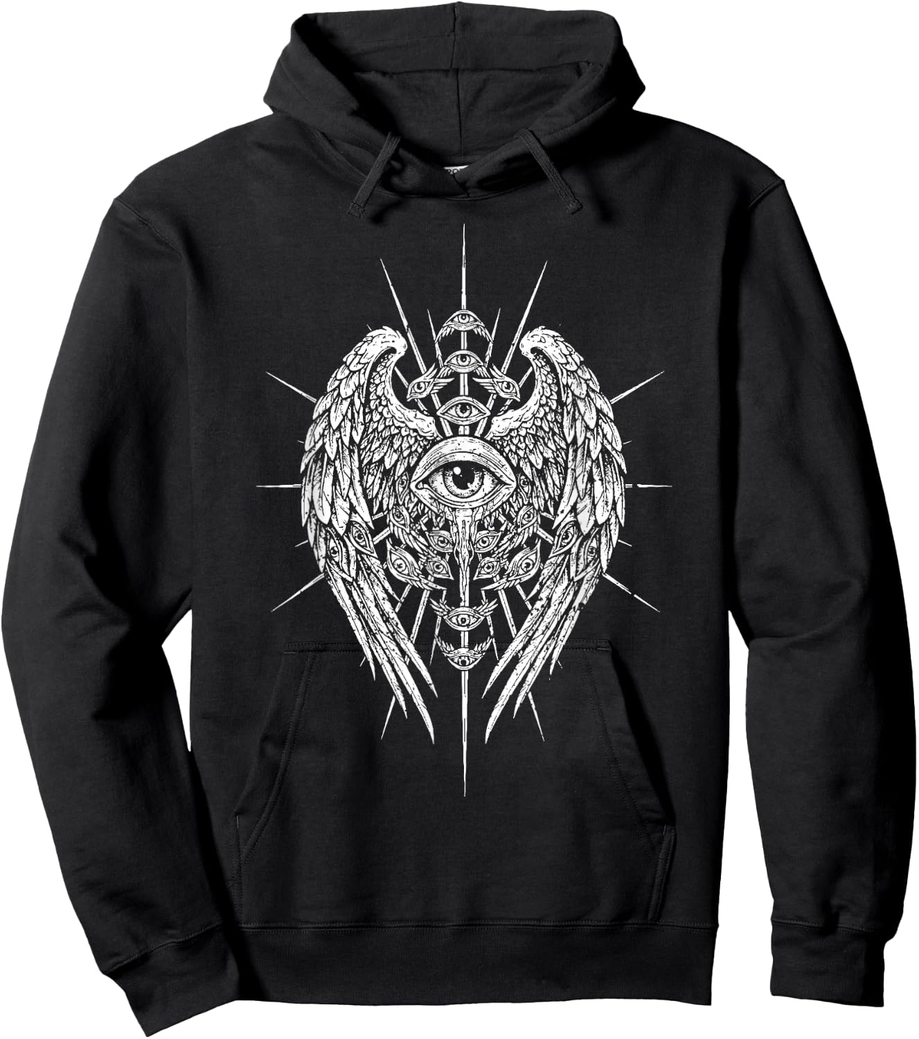 Seraphim Biblischer Engel Sehendes Auge Esoterik Christian Hoodie - Hoodie | Black