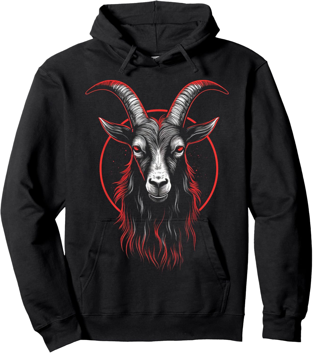 Goat Baphomet Satanic Goat Satanist Halloween Occult Hoodie - Hoodie | Black