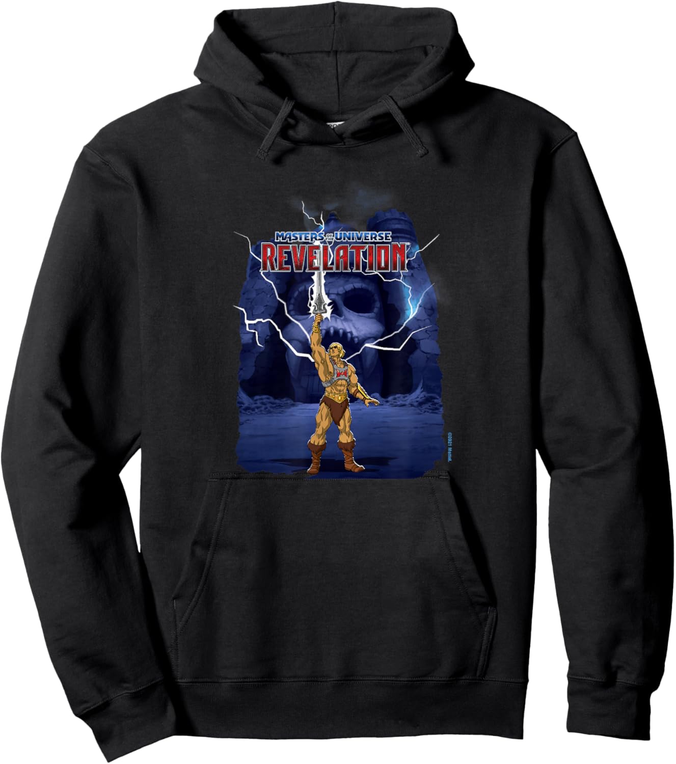 The Masters of the Universe: The Revelation - He-Man Grayskull , black Hoodie - Hoodie | Black