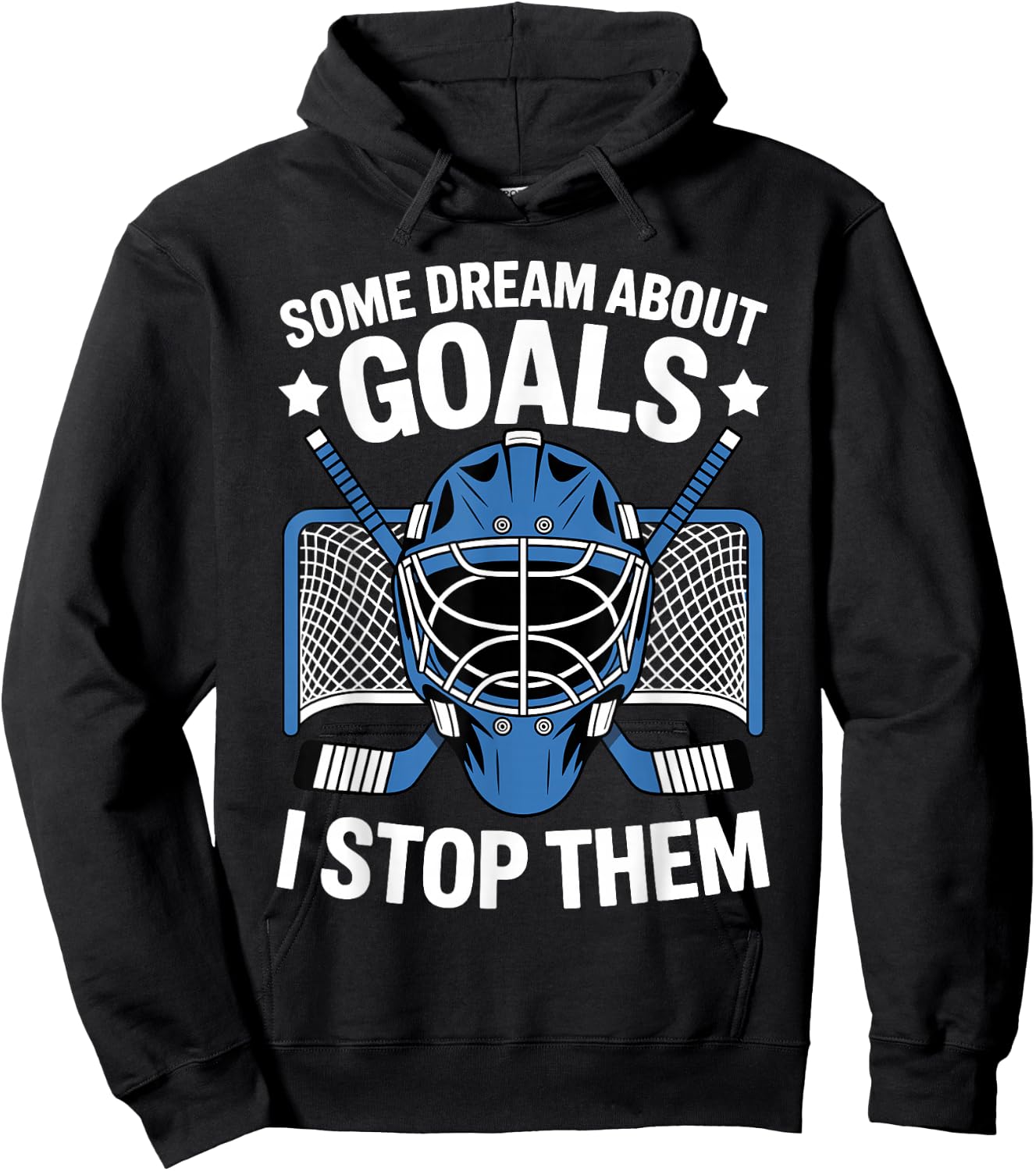 Best Hockey Goalie Art Women Ice Hockey Goalie Hoodie - Hoodie | Black