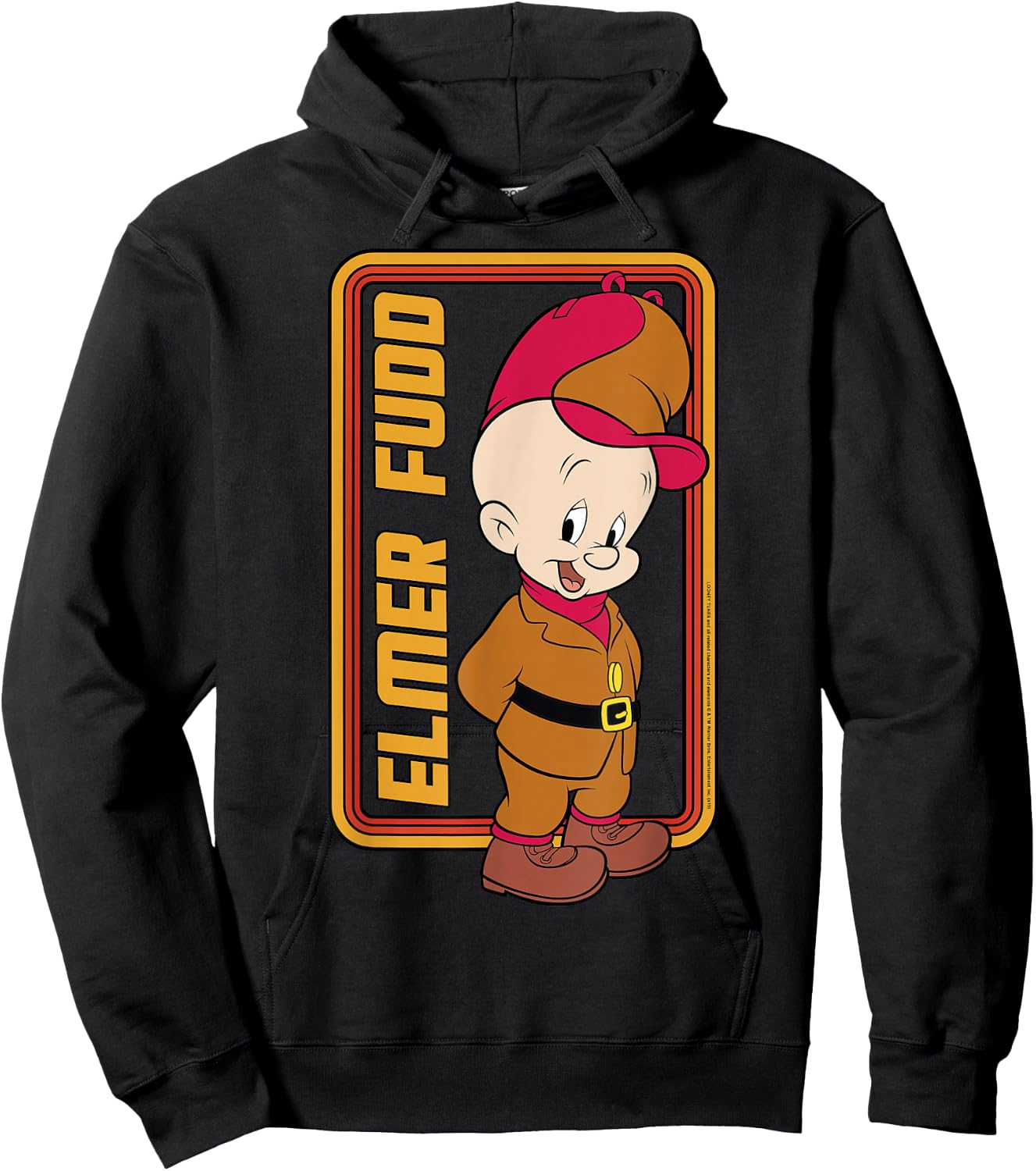 Looney Tunes Elmer Fudd Framed Portrait Hoodie - Hoodie | Black