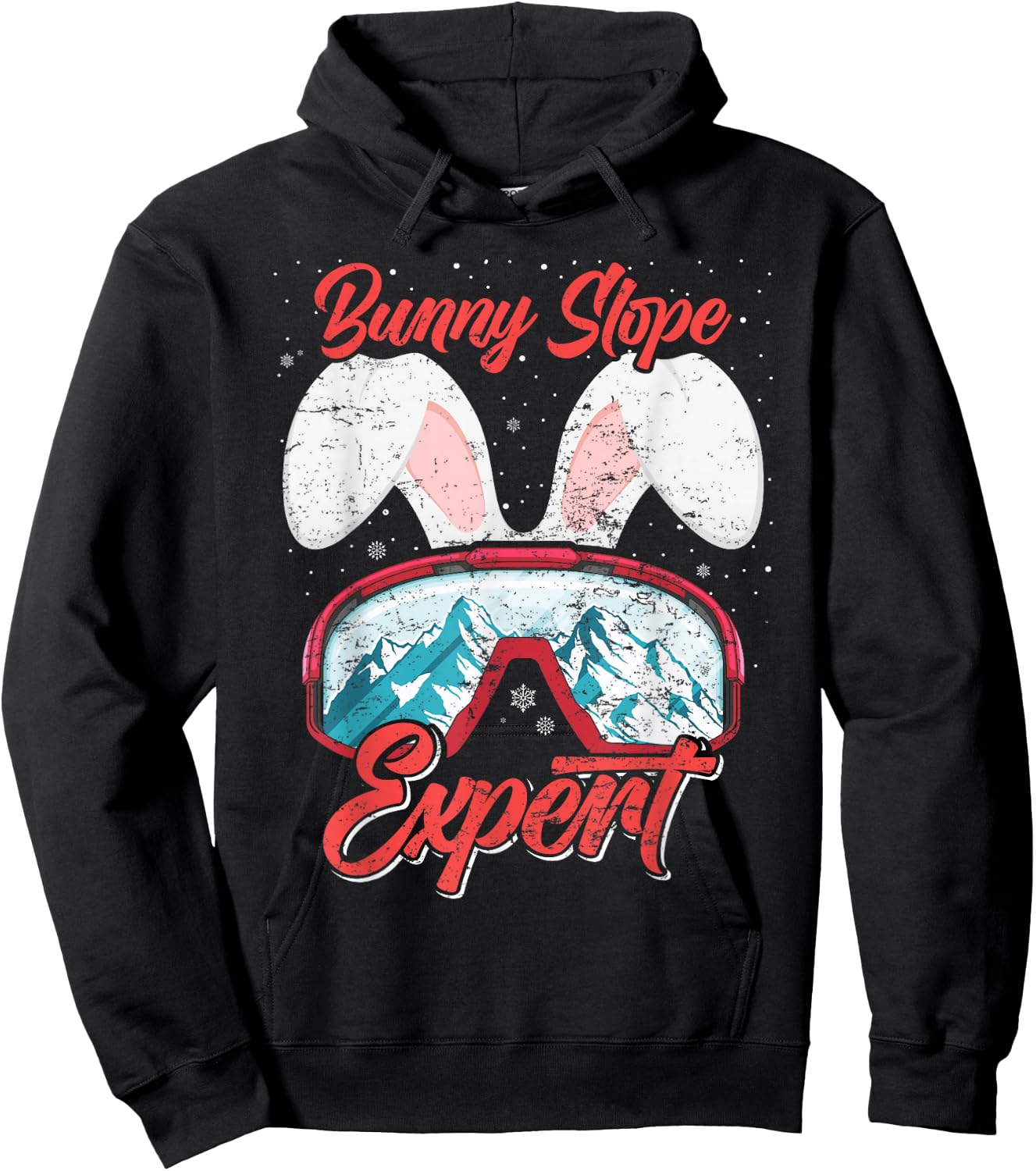 Bunny Slope Expert Skiing Women Ski Bunnies Ski Slope Hoodie - Hoodie | Black