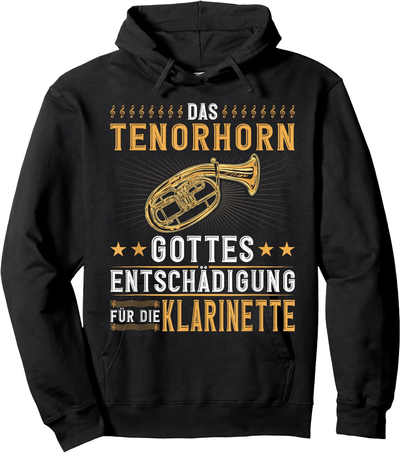 Tenorhorn Entschädigung, Blasmusik Festival Tenorhorn , black Hoodie - Hoodie | Black