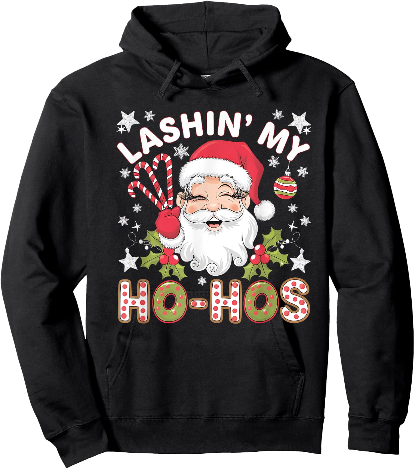 Xmas Cosmetics Lash Artist Lash Tech Girls Hoodie - Hoodie | Black