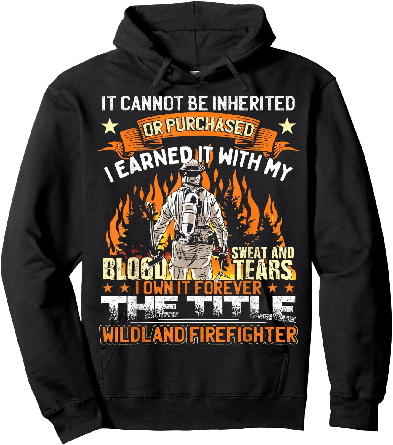 Wildland Firefighter Hoodie - Hoodie | Black