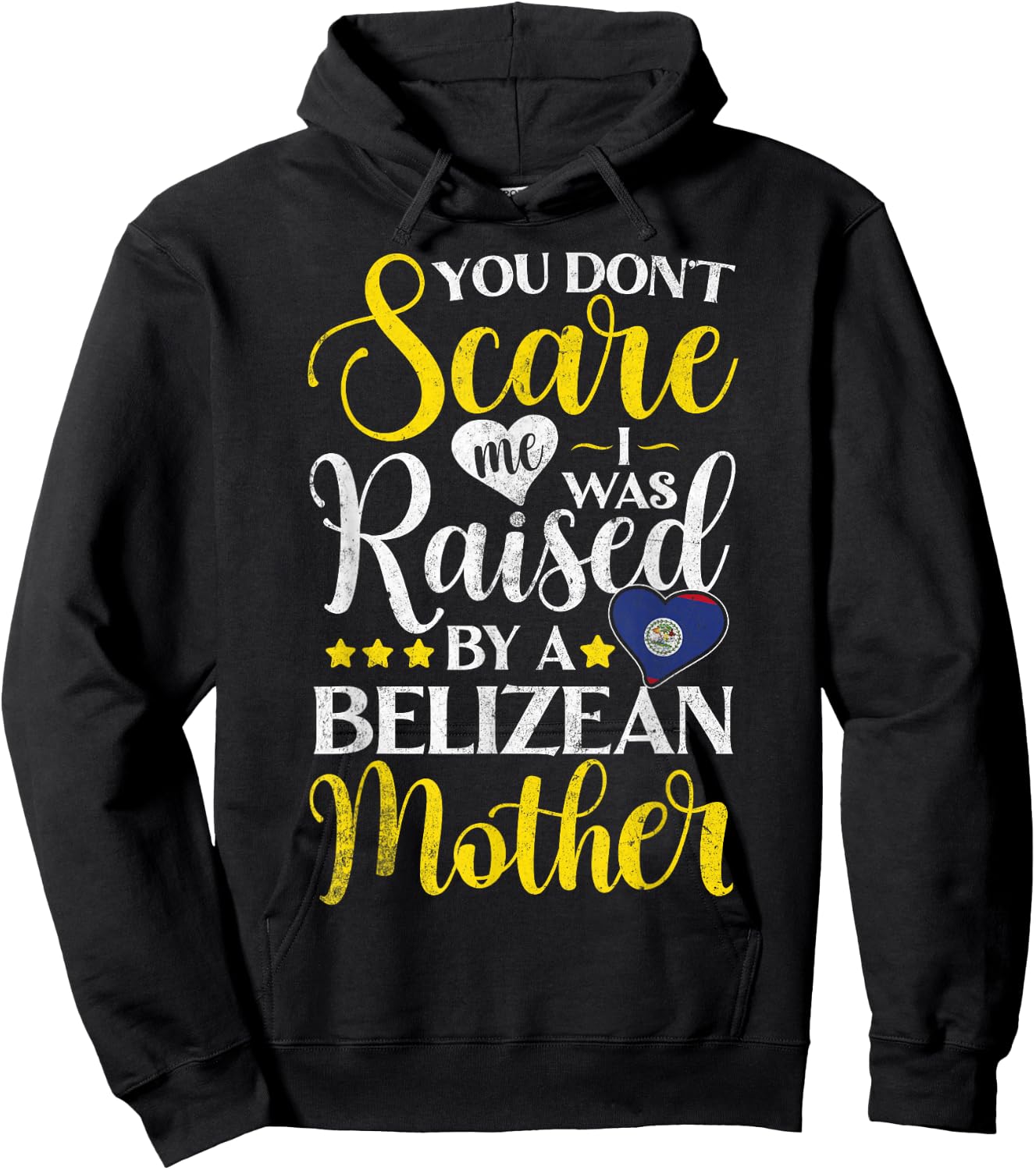 Belize Flag Souvenirs for Belizeans Men & Women Hoodie - Hoodie | Black