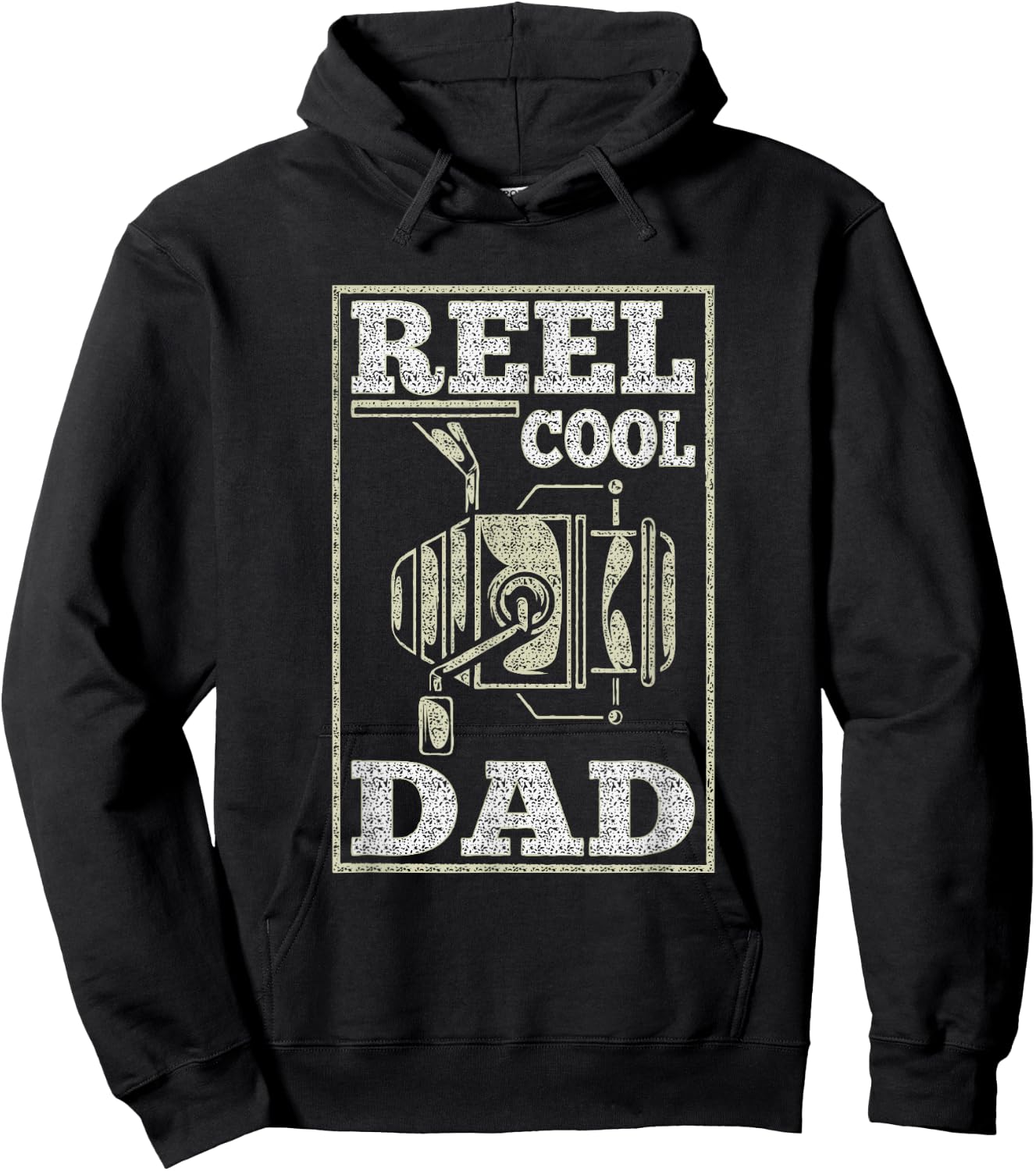 Reel Cool Dad - Fishing Daddy Father's Day Gift Hoodie - Hoodie | Black