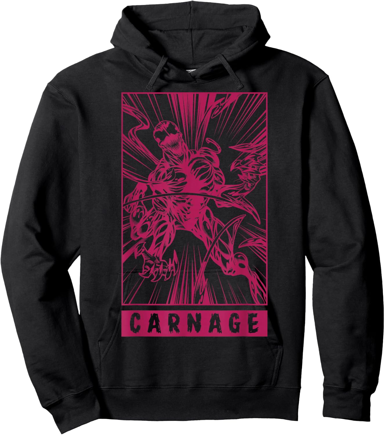 Marvel Venom Carnage Symbiote Comic Graphic Hoodie - Hoodie | Black