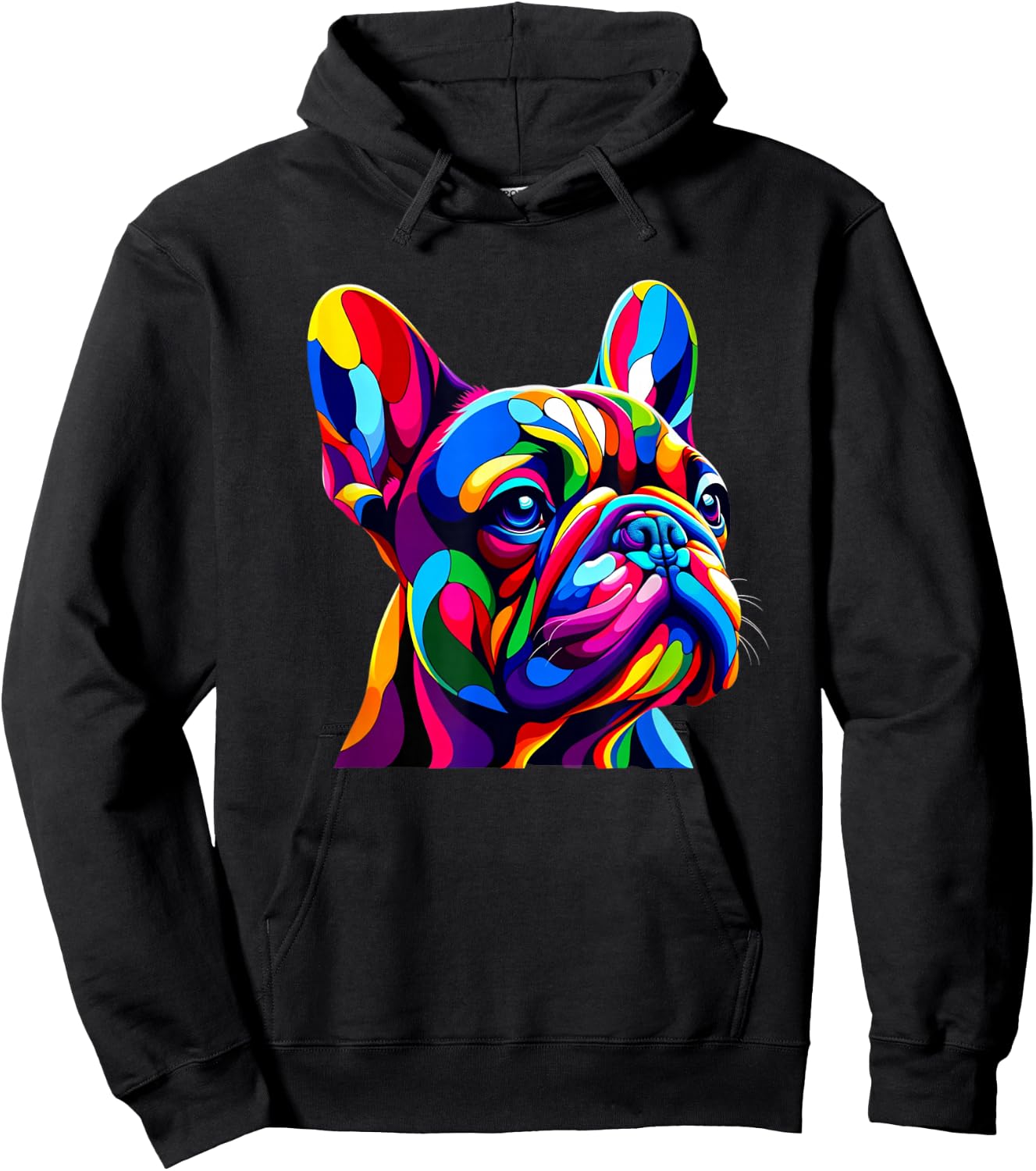 Pop Art French Bulldog Frenchie Bulldogs Frenchies Hoodie - Hoodie | Black
