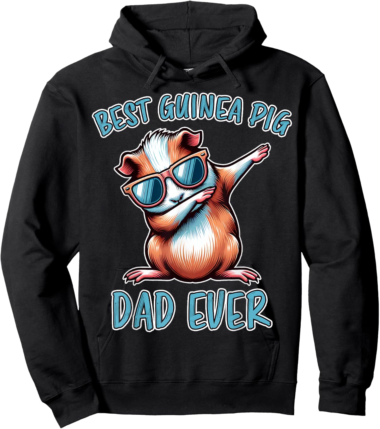 Guinea Pig Dad Funny Guinea Pig Hoodie - Hoodie | Black