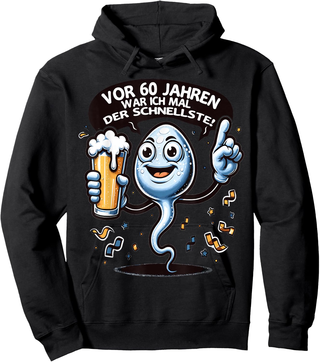 Vor 60 Jahren war Ich mal der Schnellste 60. Geburtstag Hoodie - Hoodie | Black