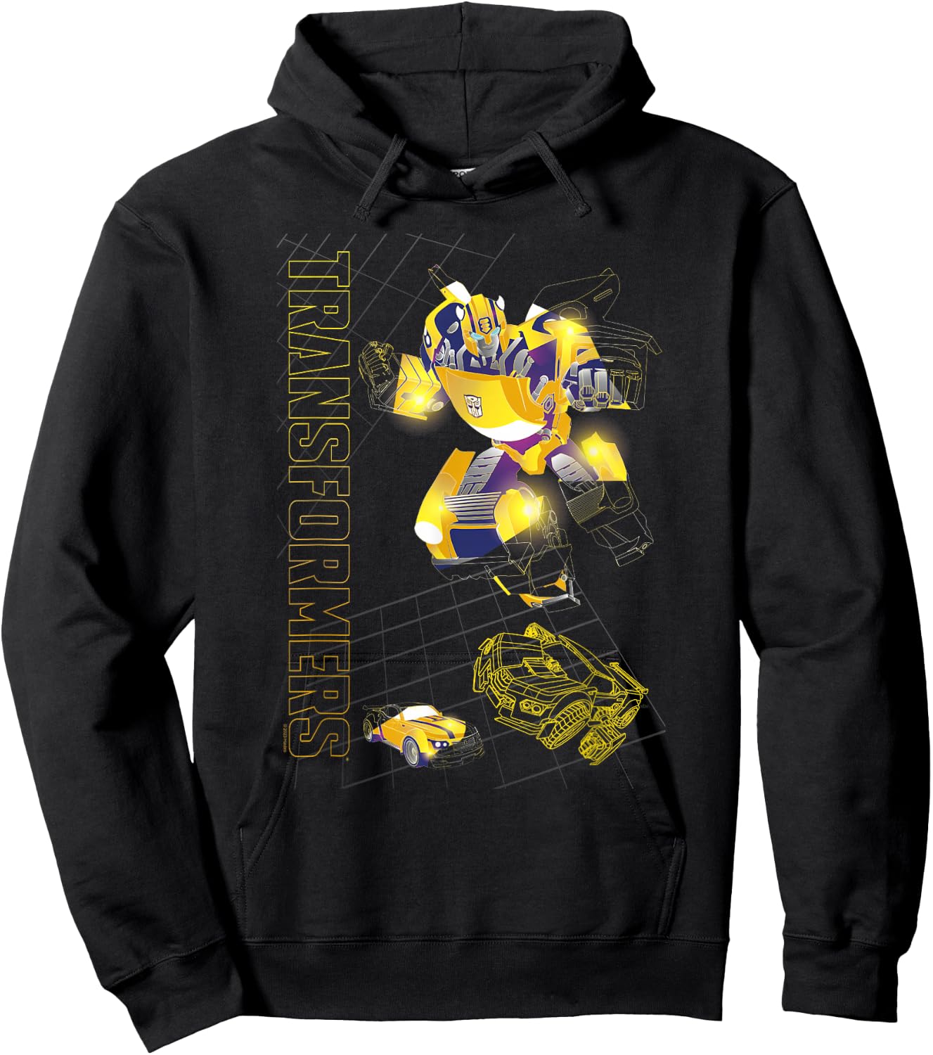 Transformers Evergreen Bumblebee Ready To Fight Logo Hoodie - Hoodie | Black