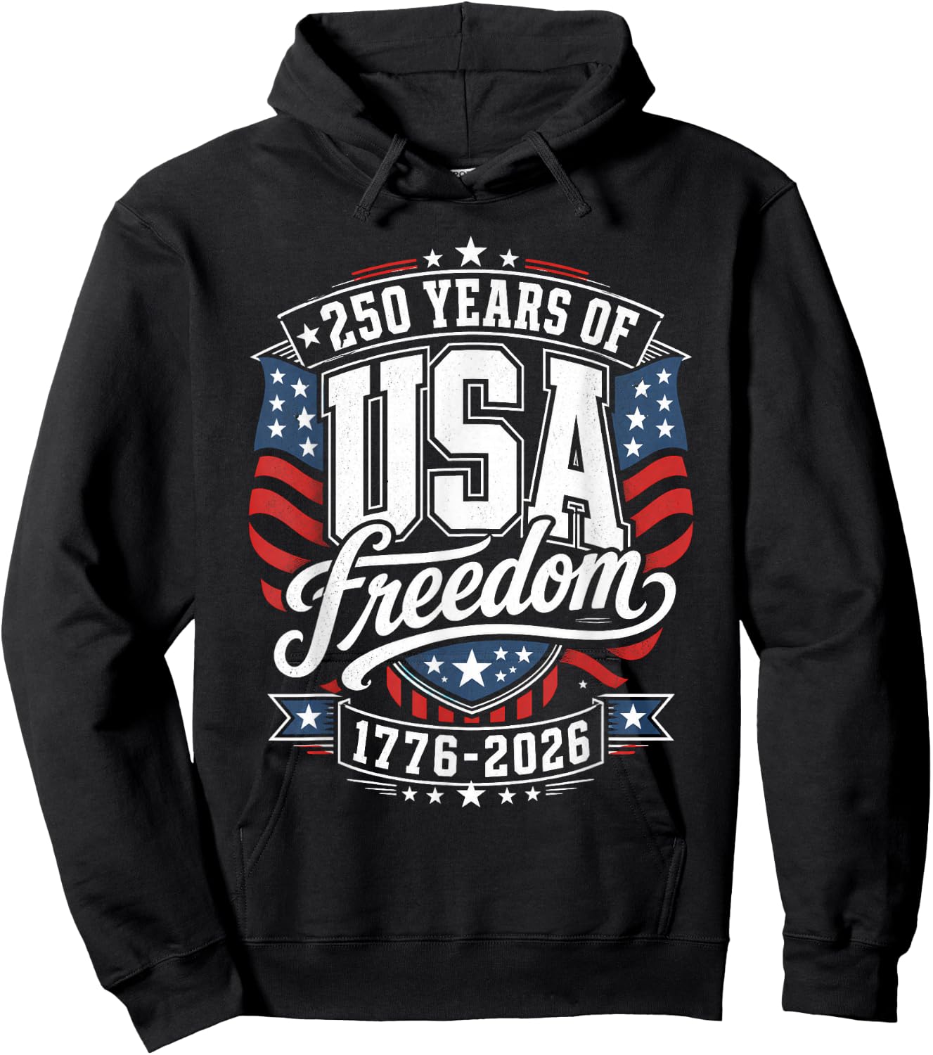 250 Anniversary USA Women Men Hoodie - Hoodie | Black