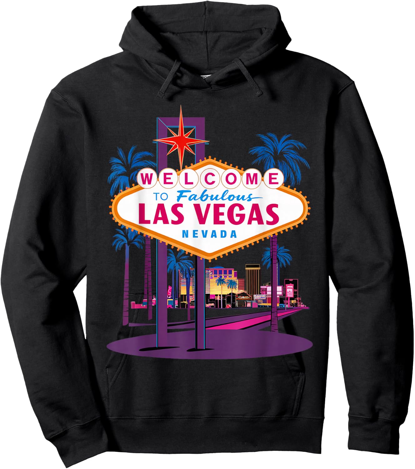 I Love LAS VEGAS Nevada City Vegas Souvenir Gifts Las Hoodie - Hoodie | Black