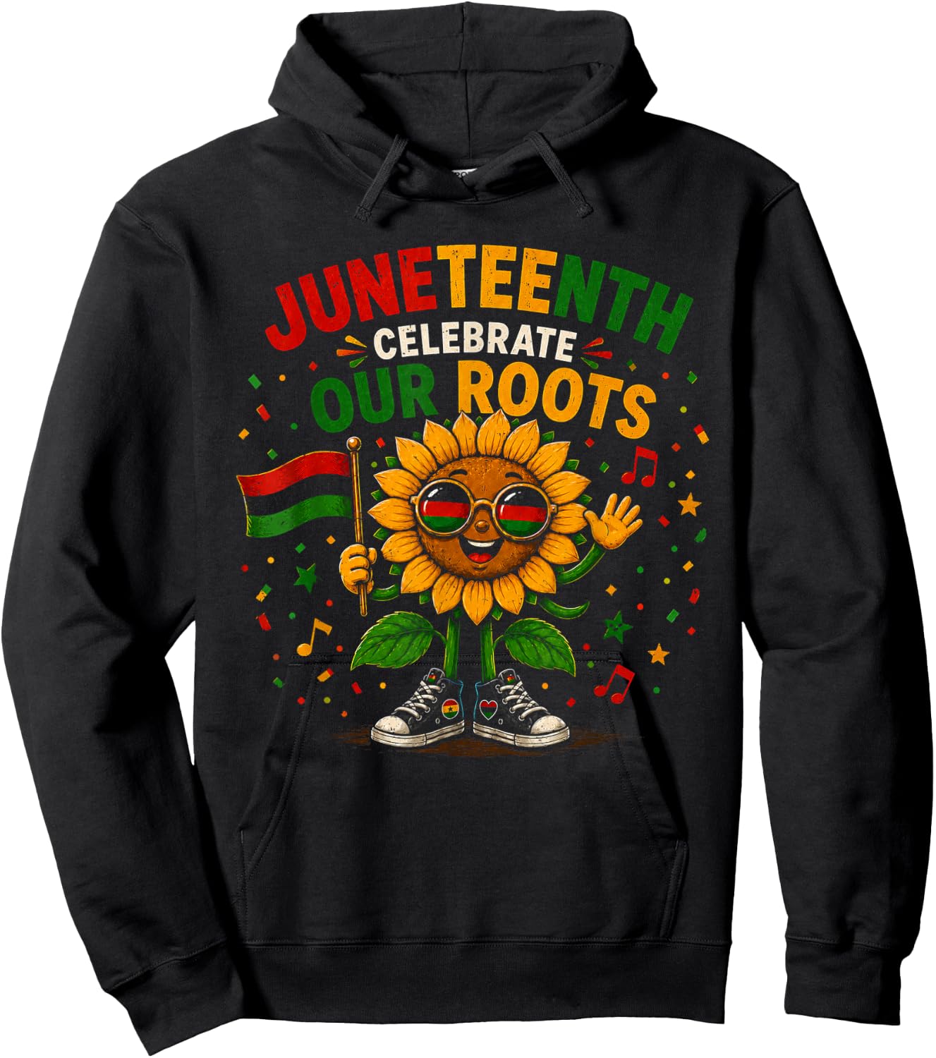 Juneteenth Celebrate Our Roots Black History Hoodie - Hoodie | Black