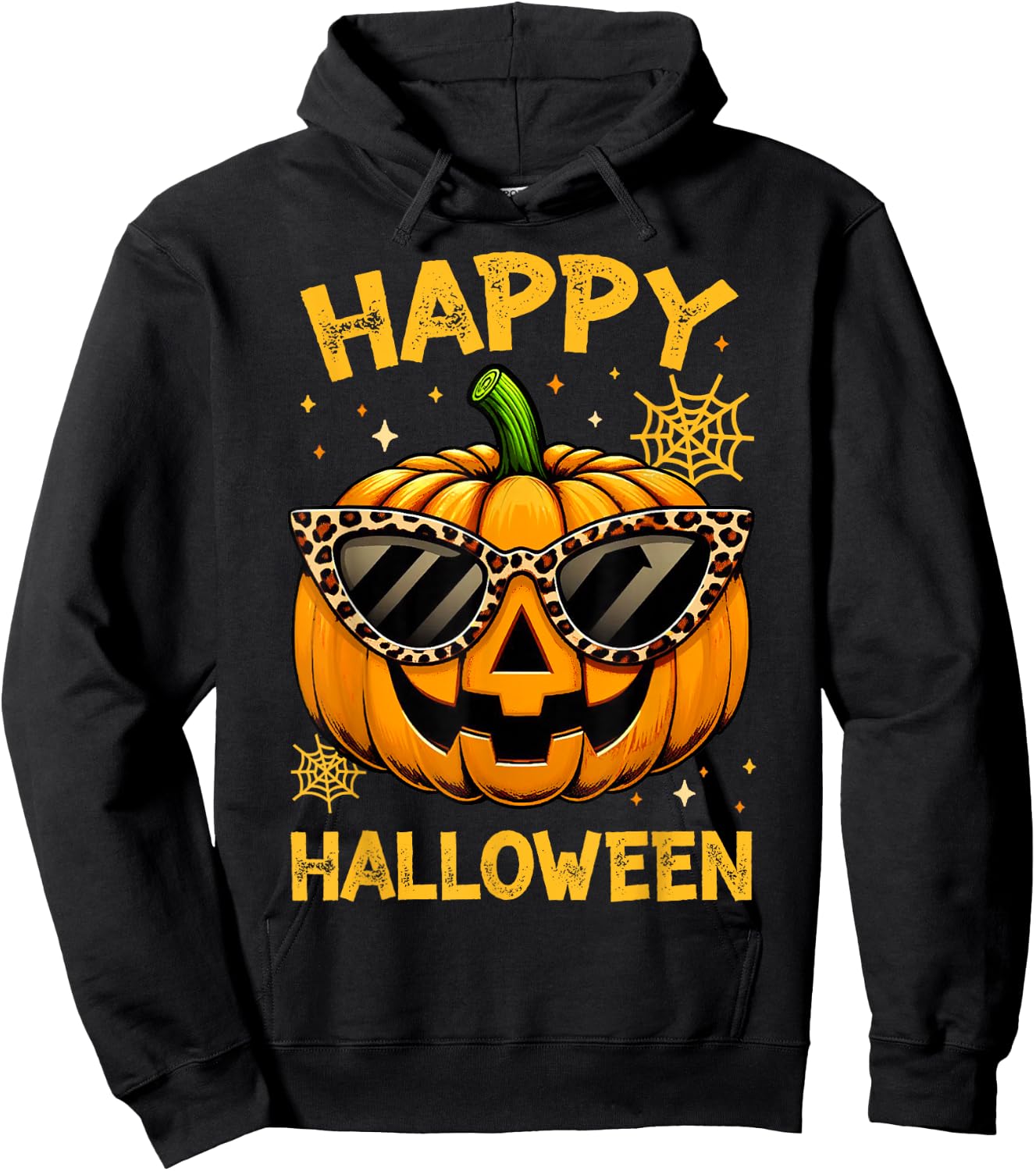 Trick Or Treat Halloween Funny Pumpkin Happy Halloween Hoodie - Hoodie | Black