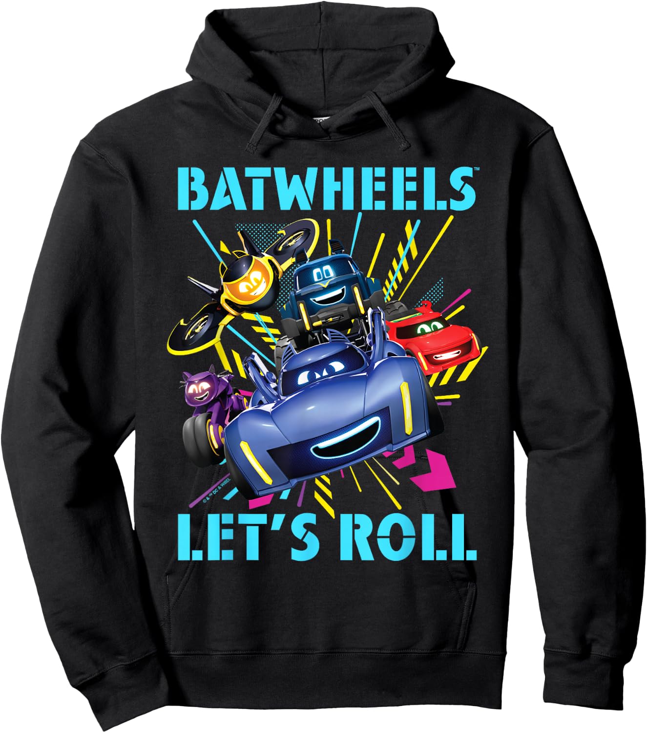 Batman Batwheels Lets Roll Team , blue Hoodie - Hoodie | Black