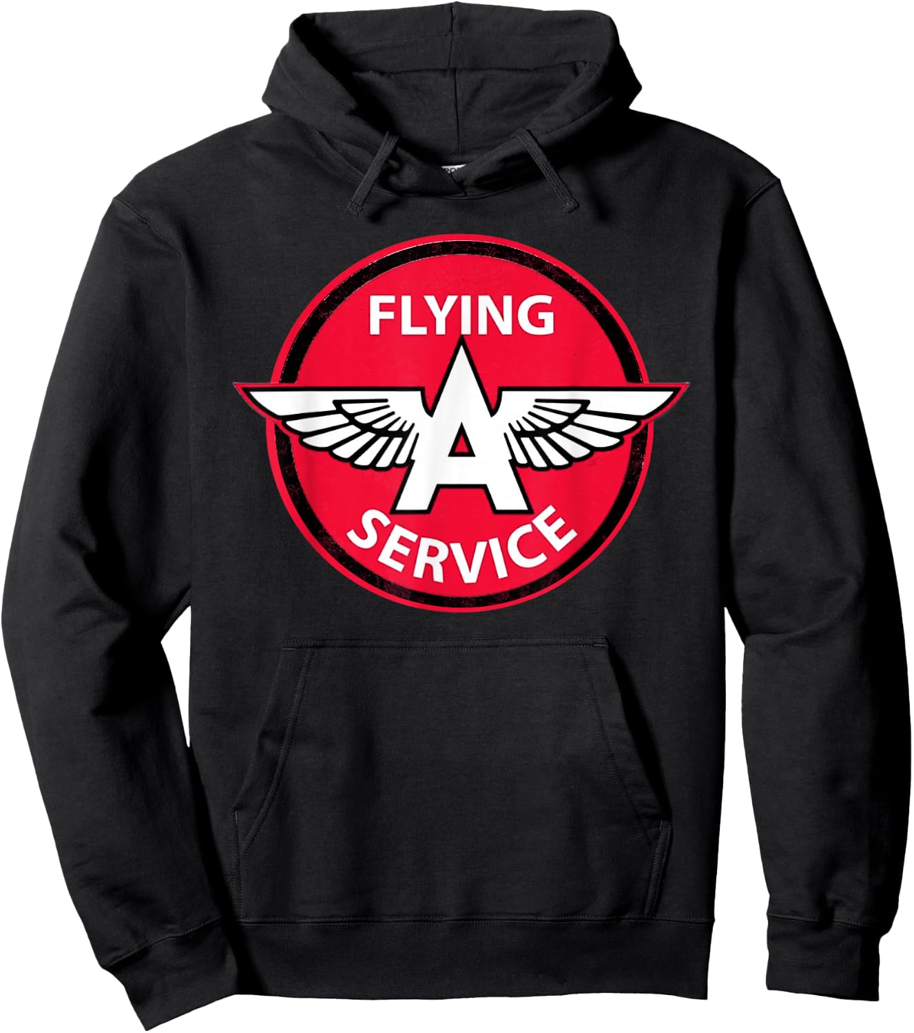 Retro Vintage Gas Station Flying A Service Motor Oil Car Hoodie - Hoodie | Black