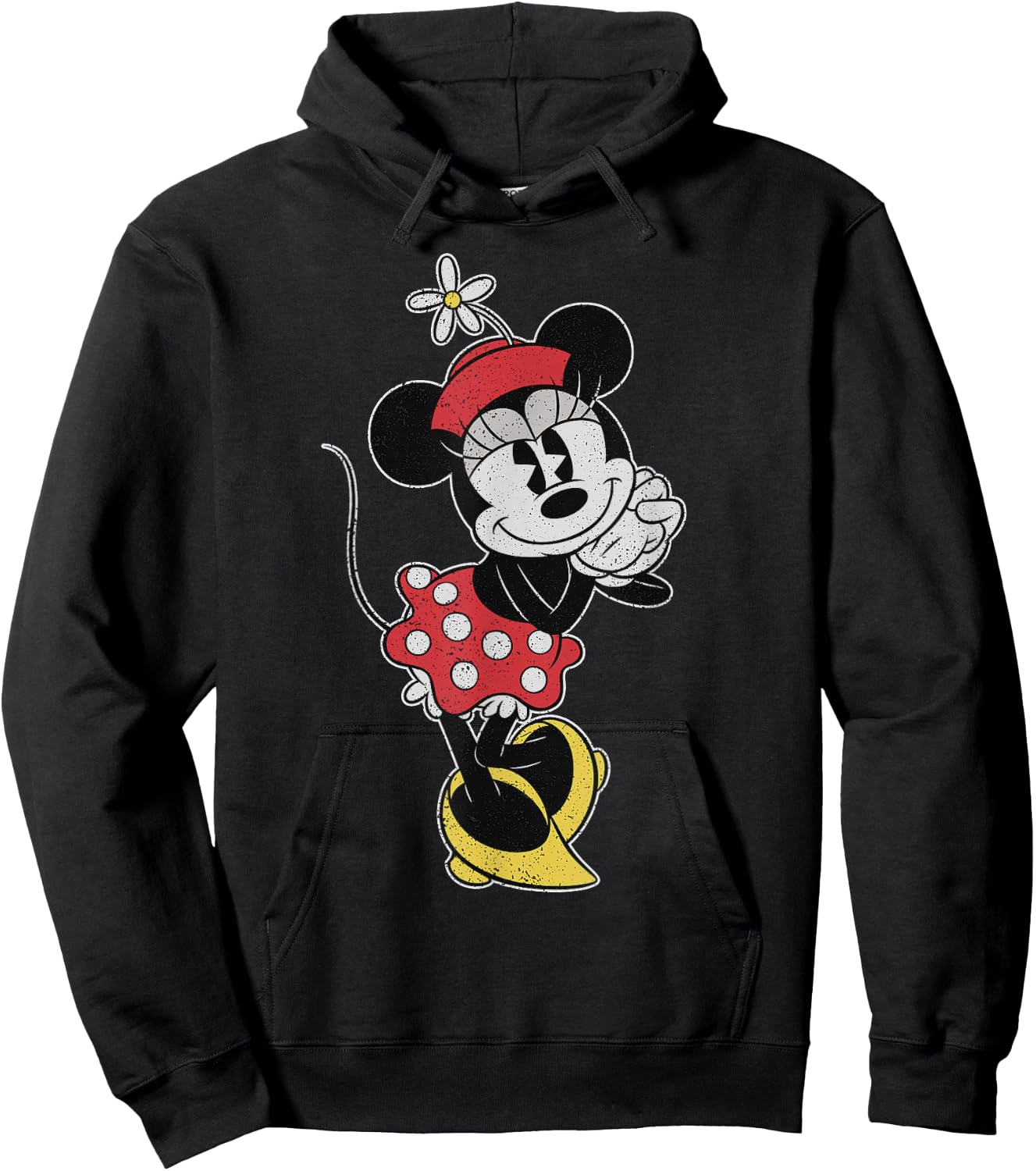 Disney Vintage Minnie Mouse Sweetheart Pose Small Hoodie - Hoodie | Black