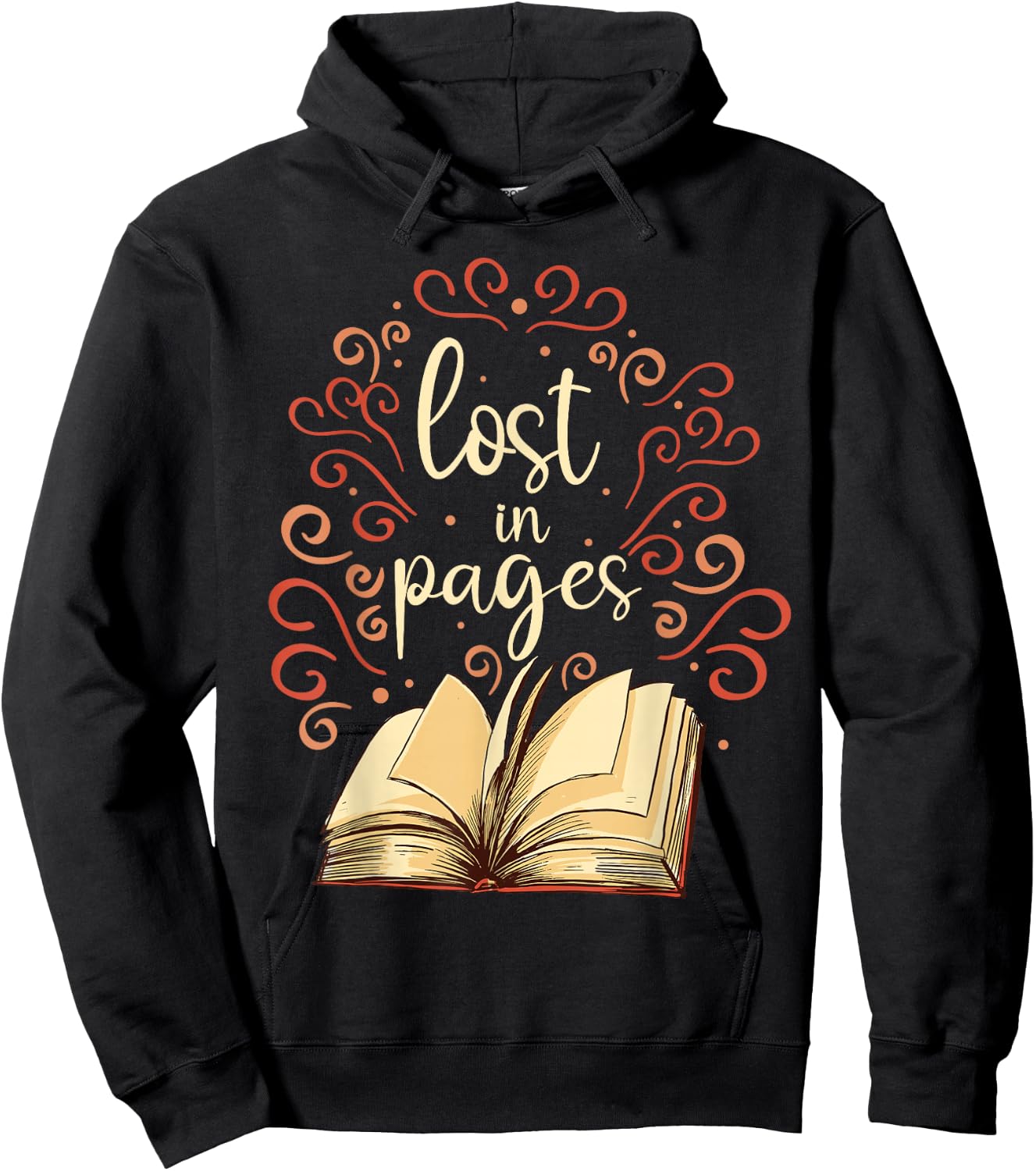 Buchleser Lost In Pages Büchersüchtige, die Bücher lesen Hoodie - Hoodie | Black