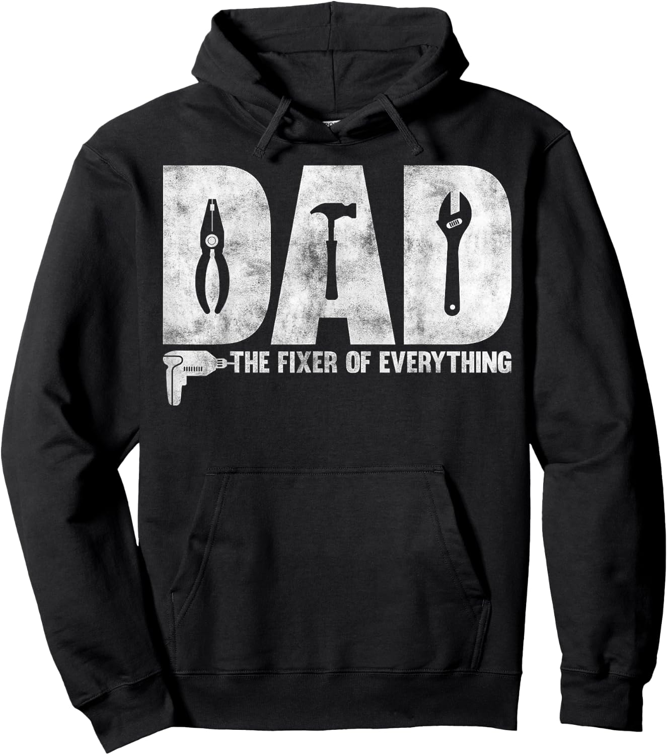 Dad The Fixer Of Everything - Funny Father's Day Dads Saying Hoodie - Hoodie | Black