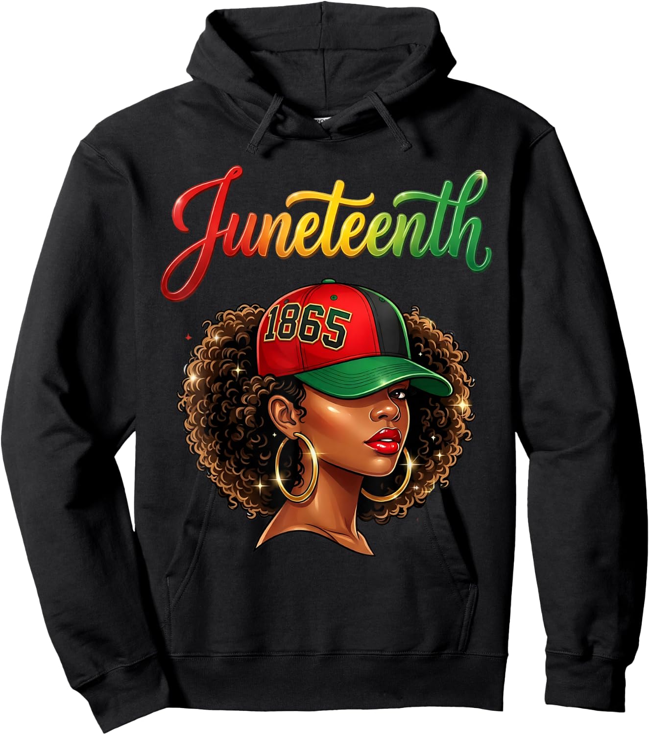 Juneteenth Black Women 1865 Hoodie - Hoodie | Black