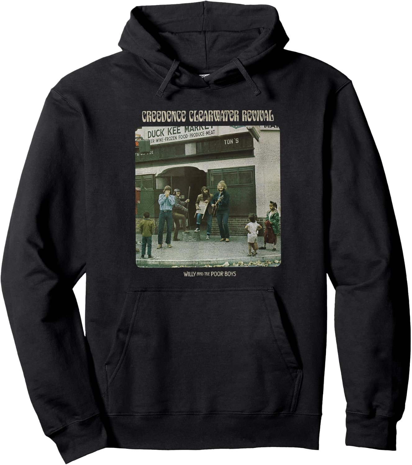 Creedence Clearwater Revival Willy & The Poor Boys , Blue, S Hoodie - Hoodie | Black
