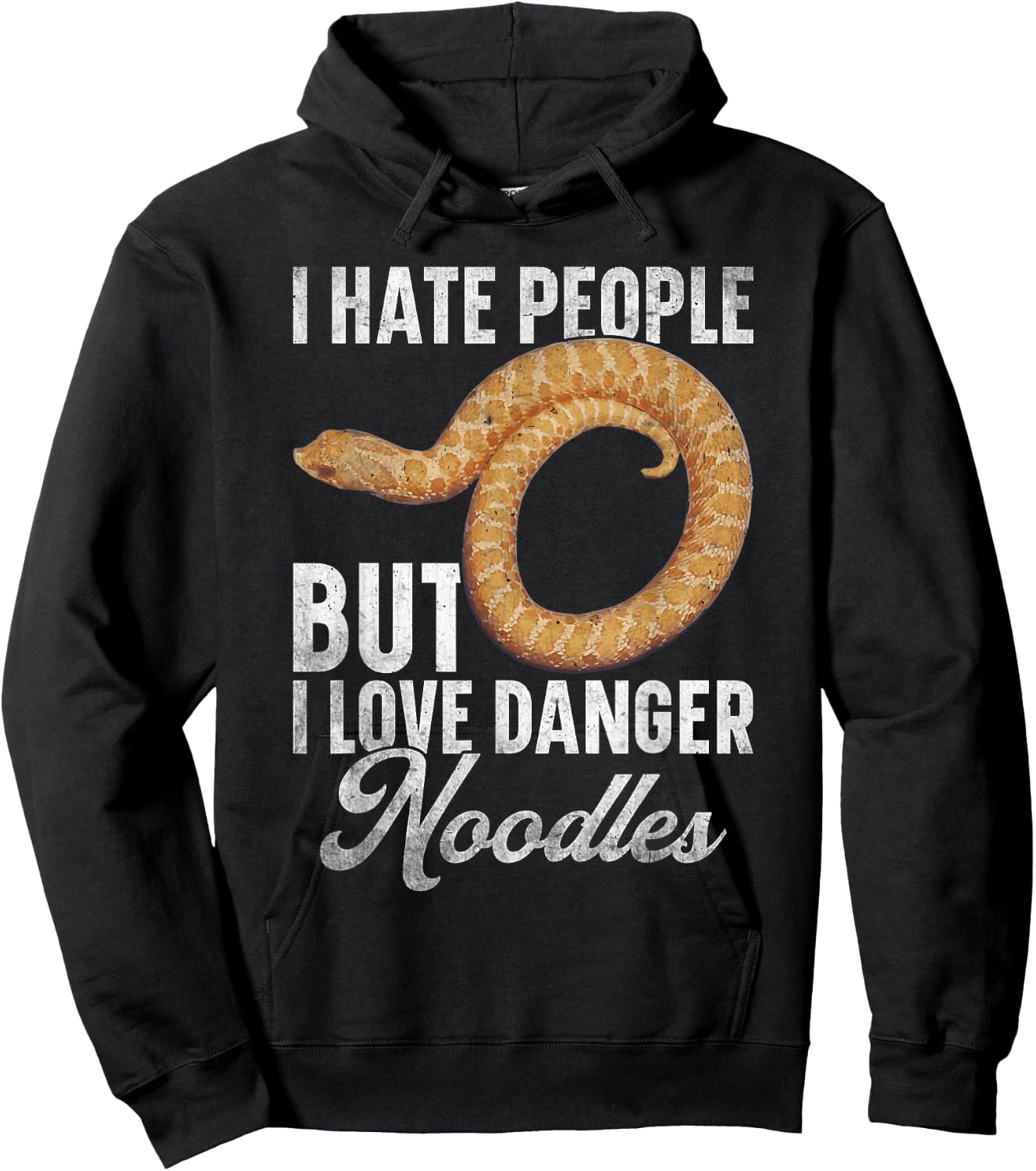Hognose Snake Hide Stuffed Animal Ring Hognose Snake Hoodie - Hoodie | Black