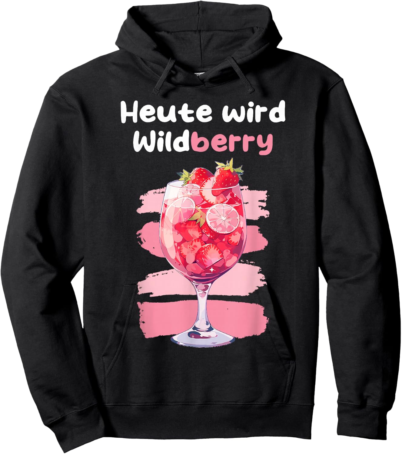 "Heute wird Wildberry Lillet , black Hoodie - Hoodie | Black