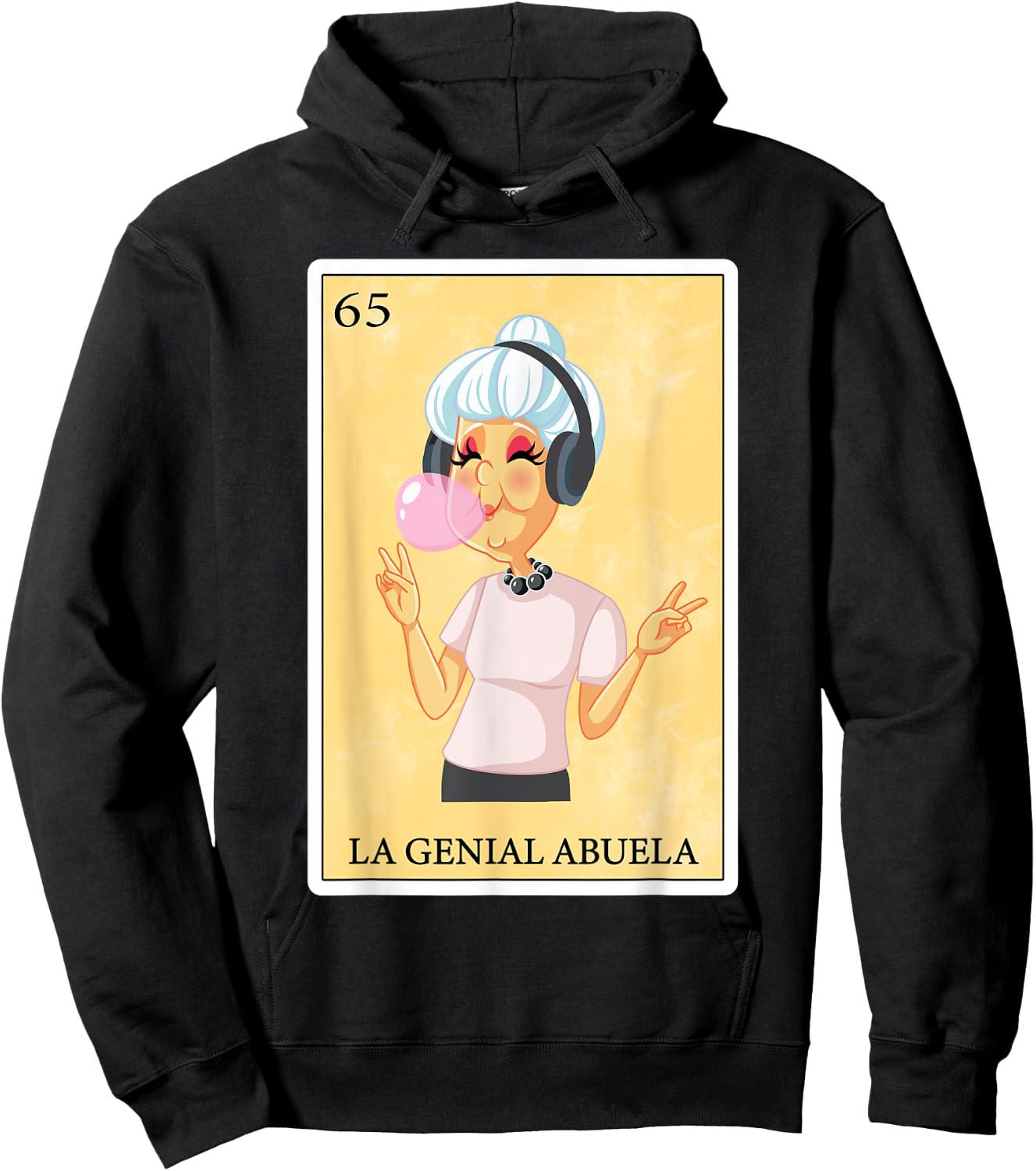 Funny Spanish-Mexican Bingo Gifts Abuela - La Genial Abuela Hoodie - Hoodie | Black