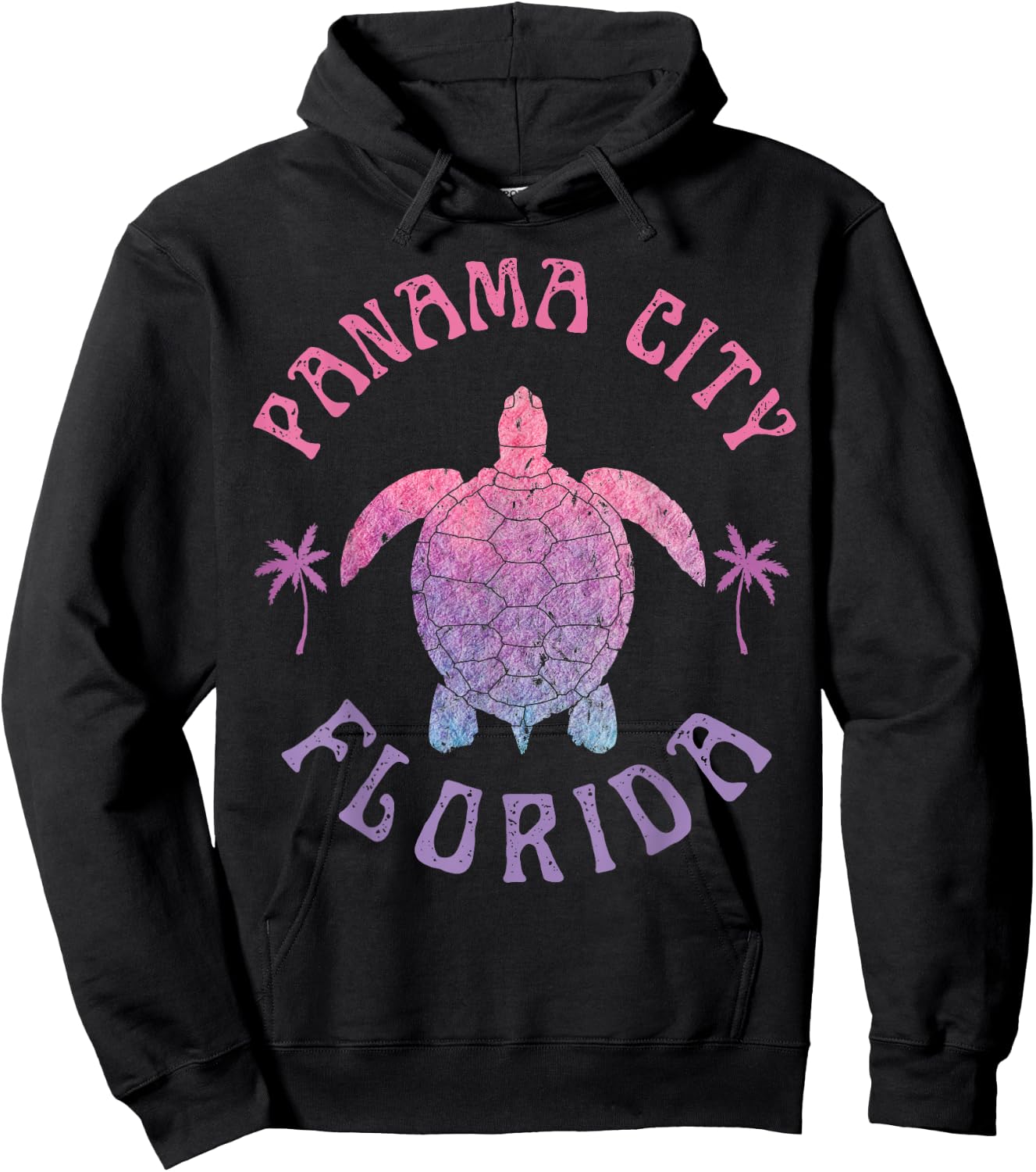 Panama City Beach Florida Sea Turtle Summer Vacation Hoodie - Hoodie | Black