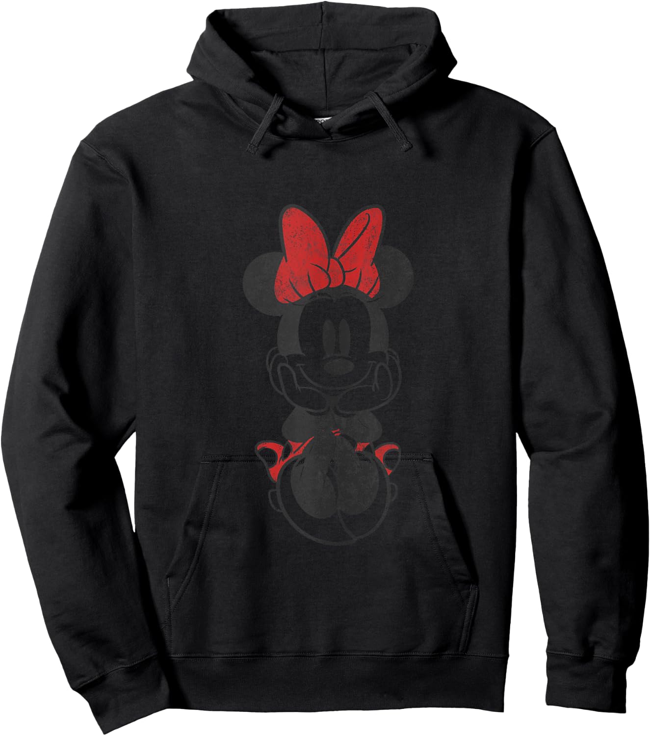 Disney Mickey and Friends Minnie Mouse Vintage Sitting Hoodie - Hoodie | Black