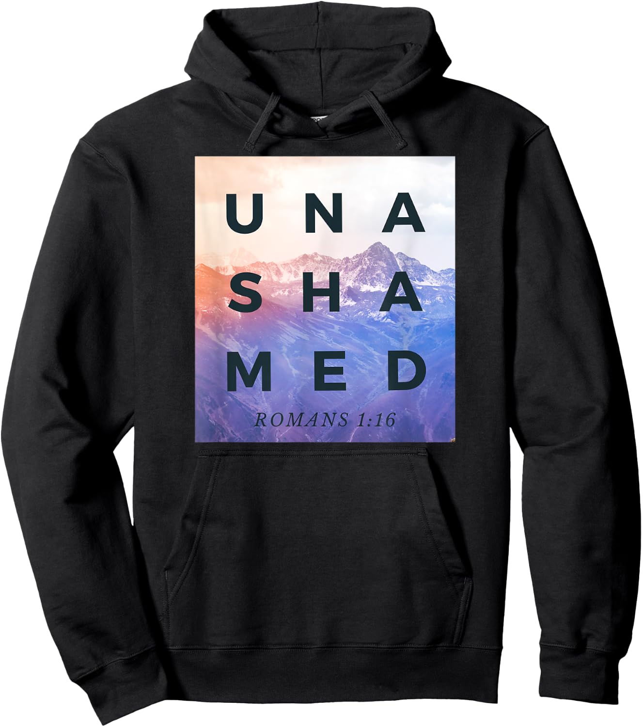 Unashamed Christian Gift Women Kids Roman 1:16 Hoodie - Hoodie | Black