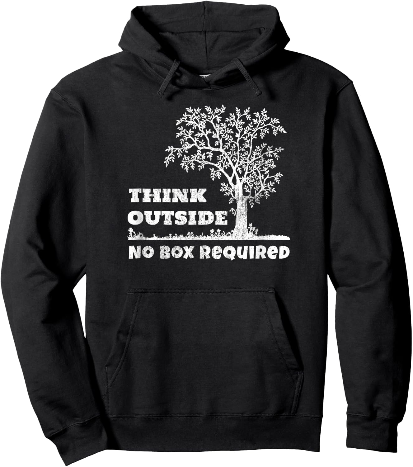 Camping - Think Outside No Box Required Hoodie - Hoodie | Black