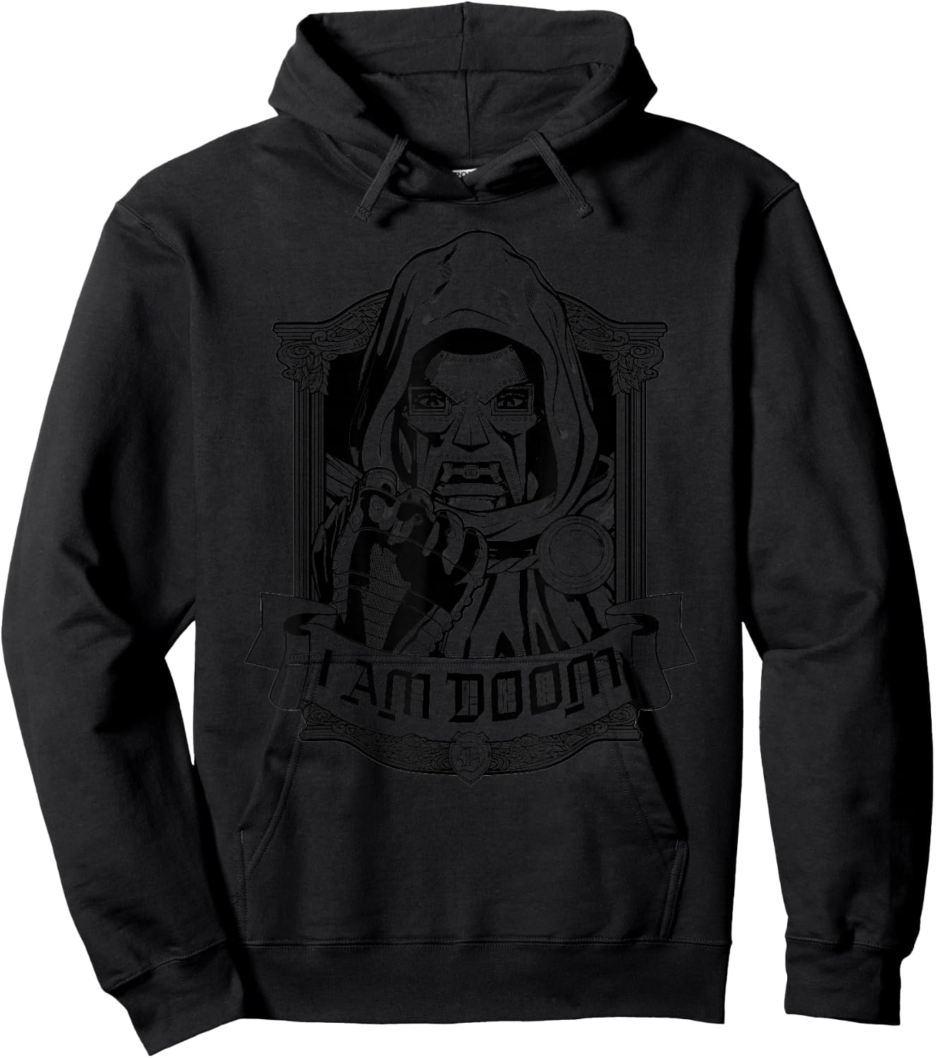 Marvel Super Villains Doctor Doom Portrait I Am Doom , blue Hoodie - Hoodie | Black