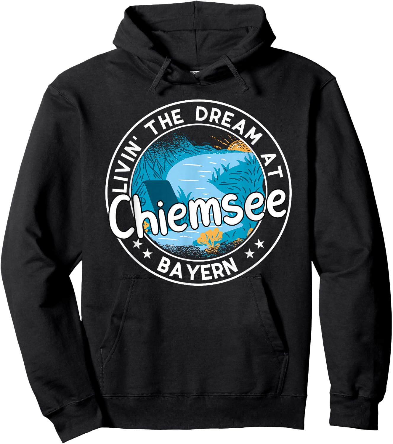 Chiemsee Urlaub Baden SUP Bayern Hoodie - Hoodie | Black