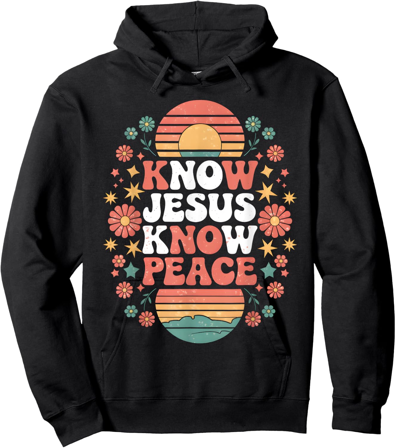 Know Jesus Know Peace Christian God Faith Men Women Kids Hoodie - Hoodie | Black
