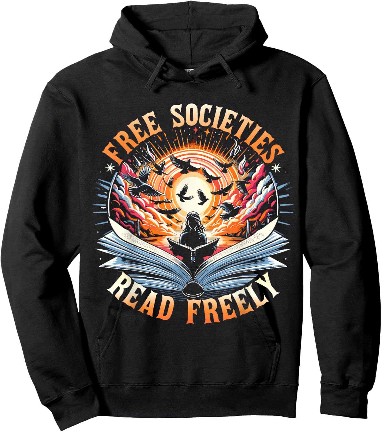 Book Lover Quote Banned Books Hoodie - Hoodie | Black