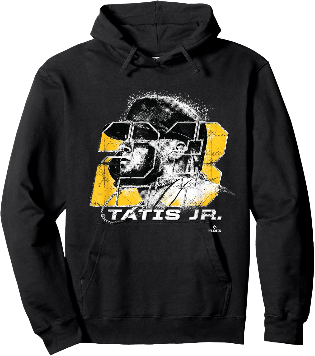 FanPrint Fernando Tatis, Jr. Silhouette - Men's Baseball Sports - Black - Small Hoodie - Hoodie | Black