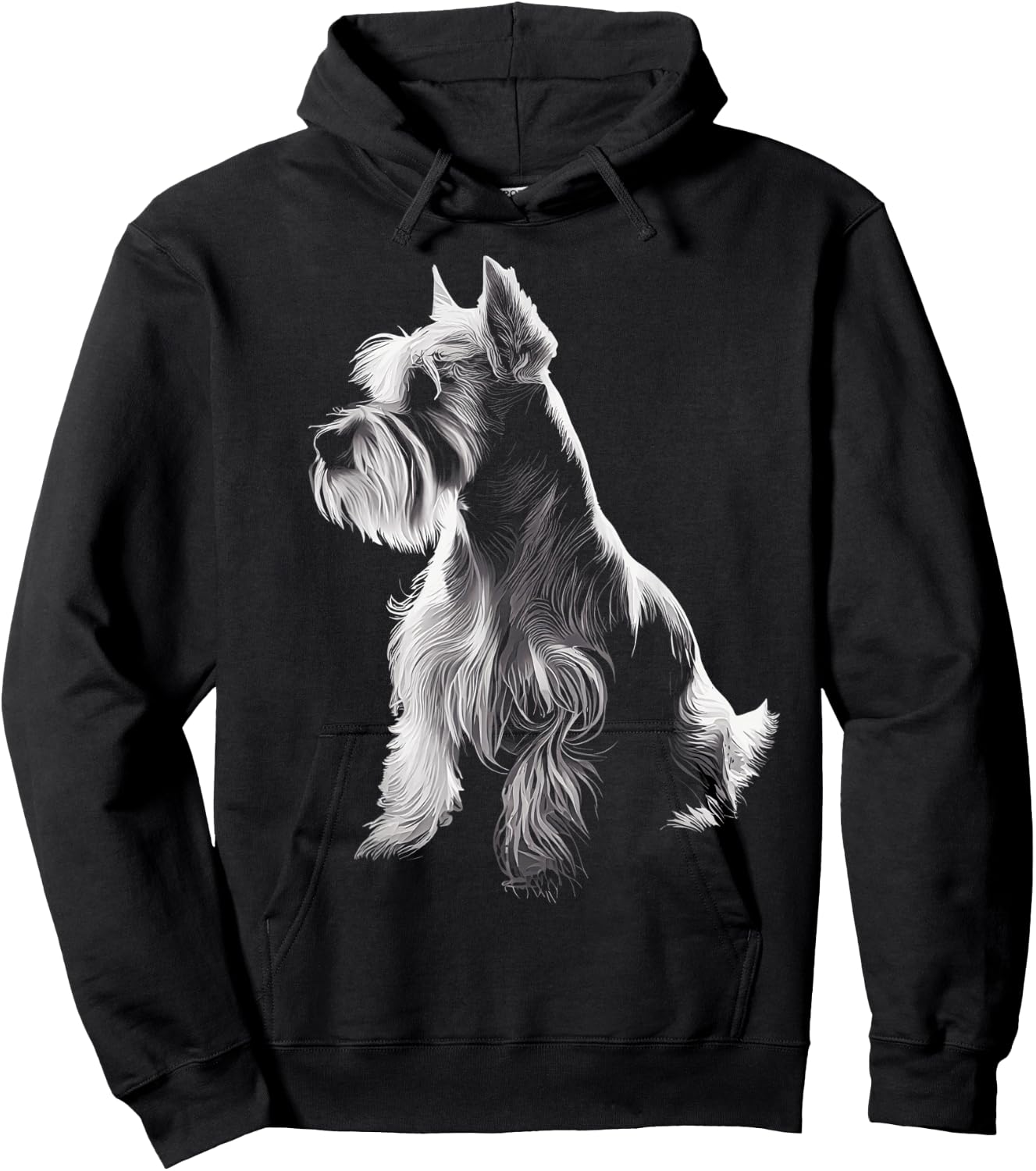Miniature Schnauzer dog art Miniature Schnauzer Hoodie - Hoodie | Black