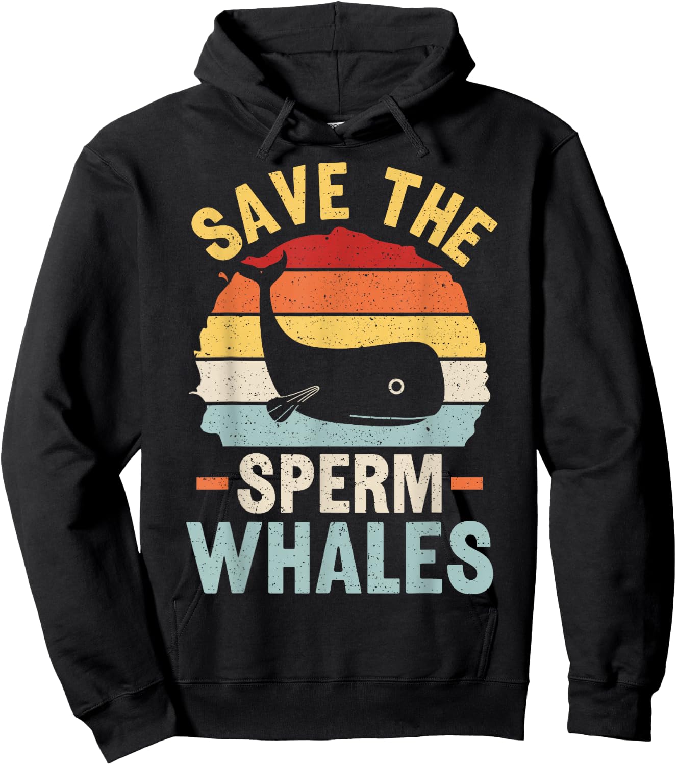 Save the sperm whales Design for a Sperm whale fan Hoodie - Hoodie | Black