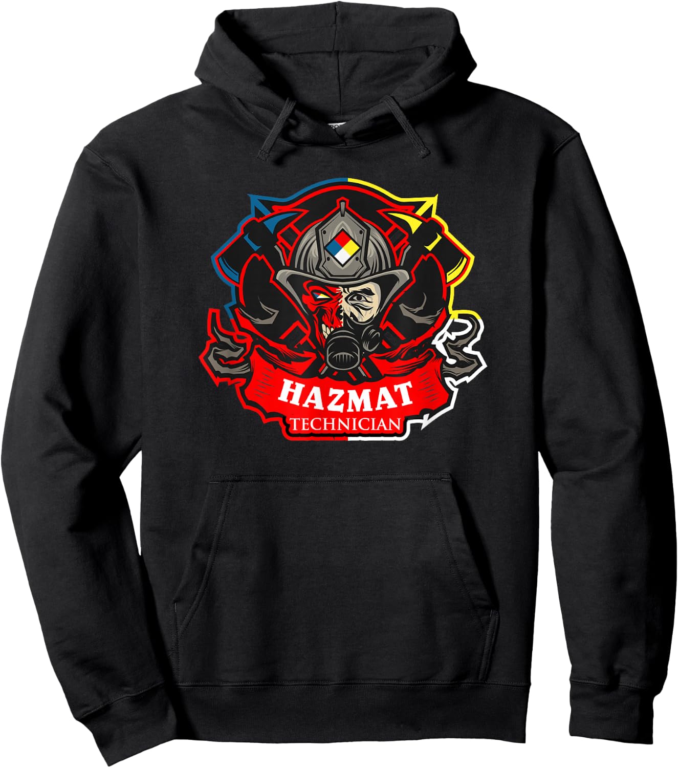 Hazmat Technician Hazardous Material Firefighter Hoodie - Hoodie | Black