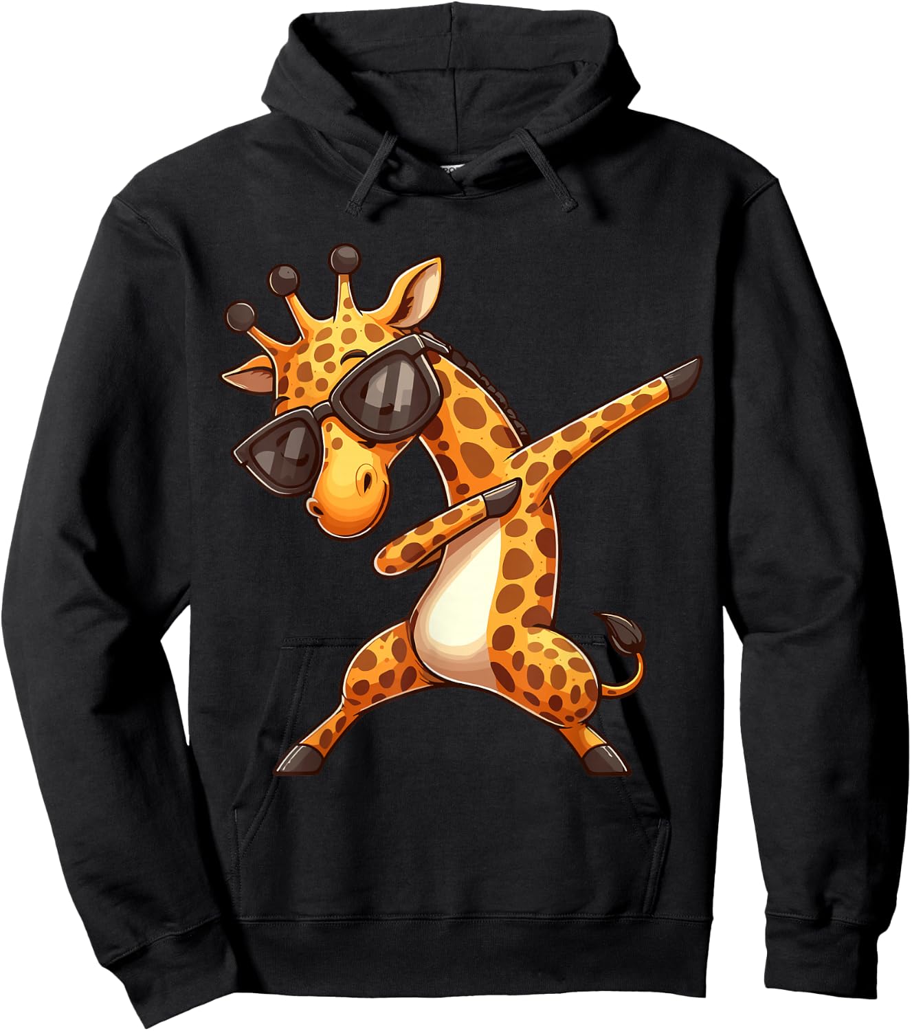 Dabbing Giraffe Hoodie - Hoodie | Black
