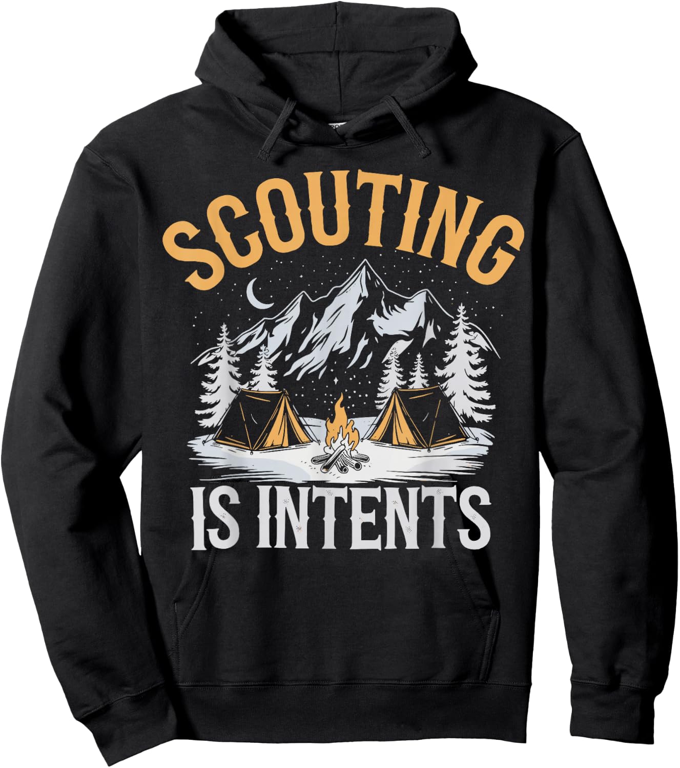 Scouting is Intents Scout Camper Camping Hoodie - Hoodie | Black