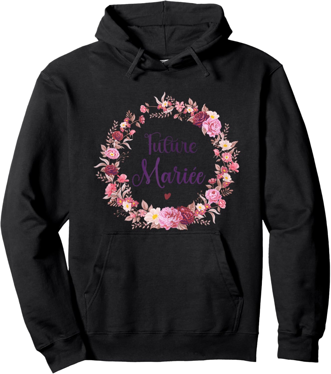 Evjf Future Bride Crown Evjf Terracotta Bride Future , white Hoodie - Hoodie | Black
