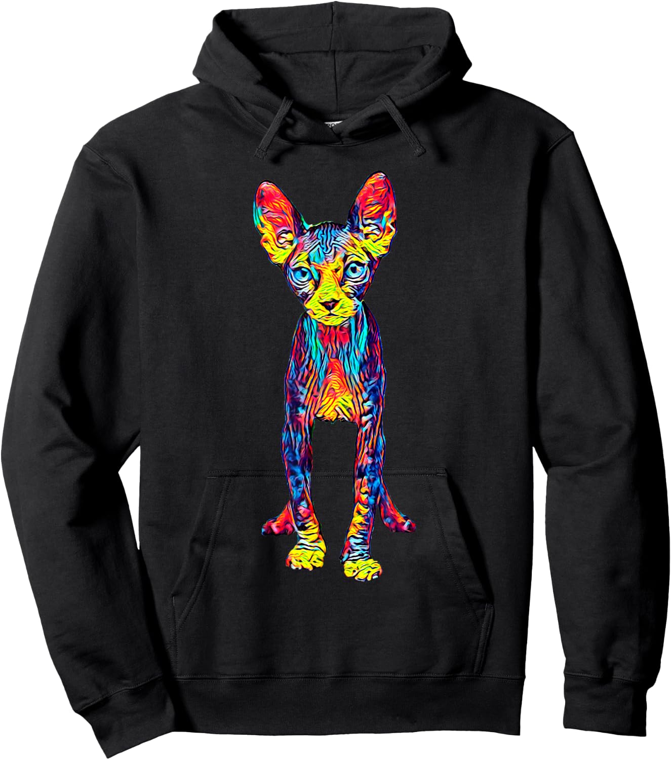 Cat Sphynx Men Women Girls Kids Hoodie - Hoodie | Black