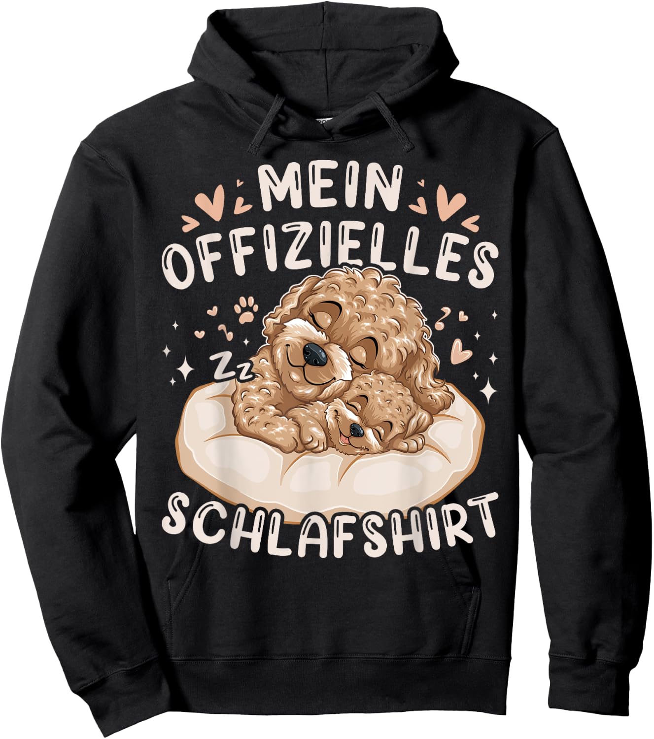 My Official Sleep Shirt Maltipoo Dog and Puppy , black Hoodie - Hoodie | Black